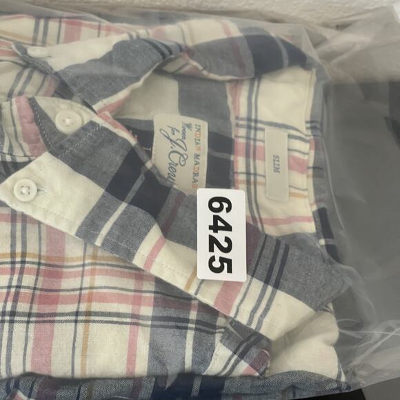 J Crew Shirt Mens Large Indian Madras Plaid Slim Fit Button Down Preppy - Picture 12 of 12